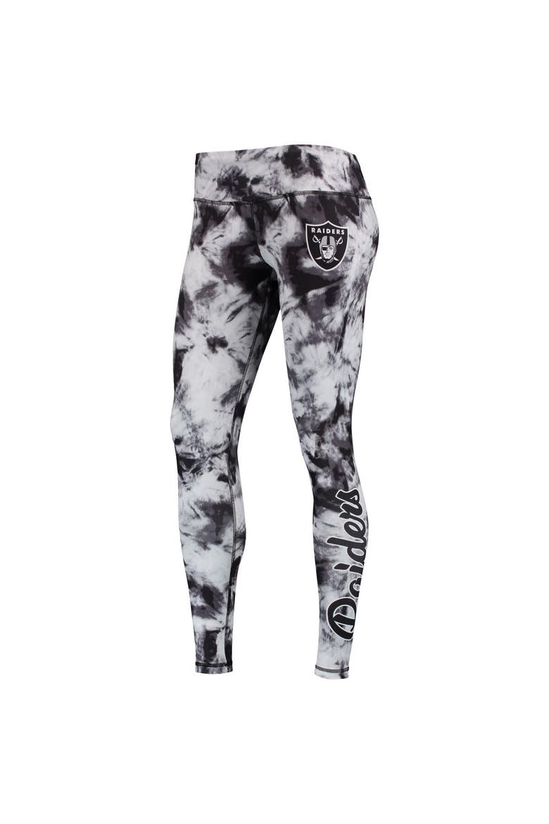 Women's FOCO Black Las Vegas Raiders Tie-Dye Leggings, Alternate, color, Black