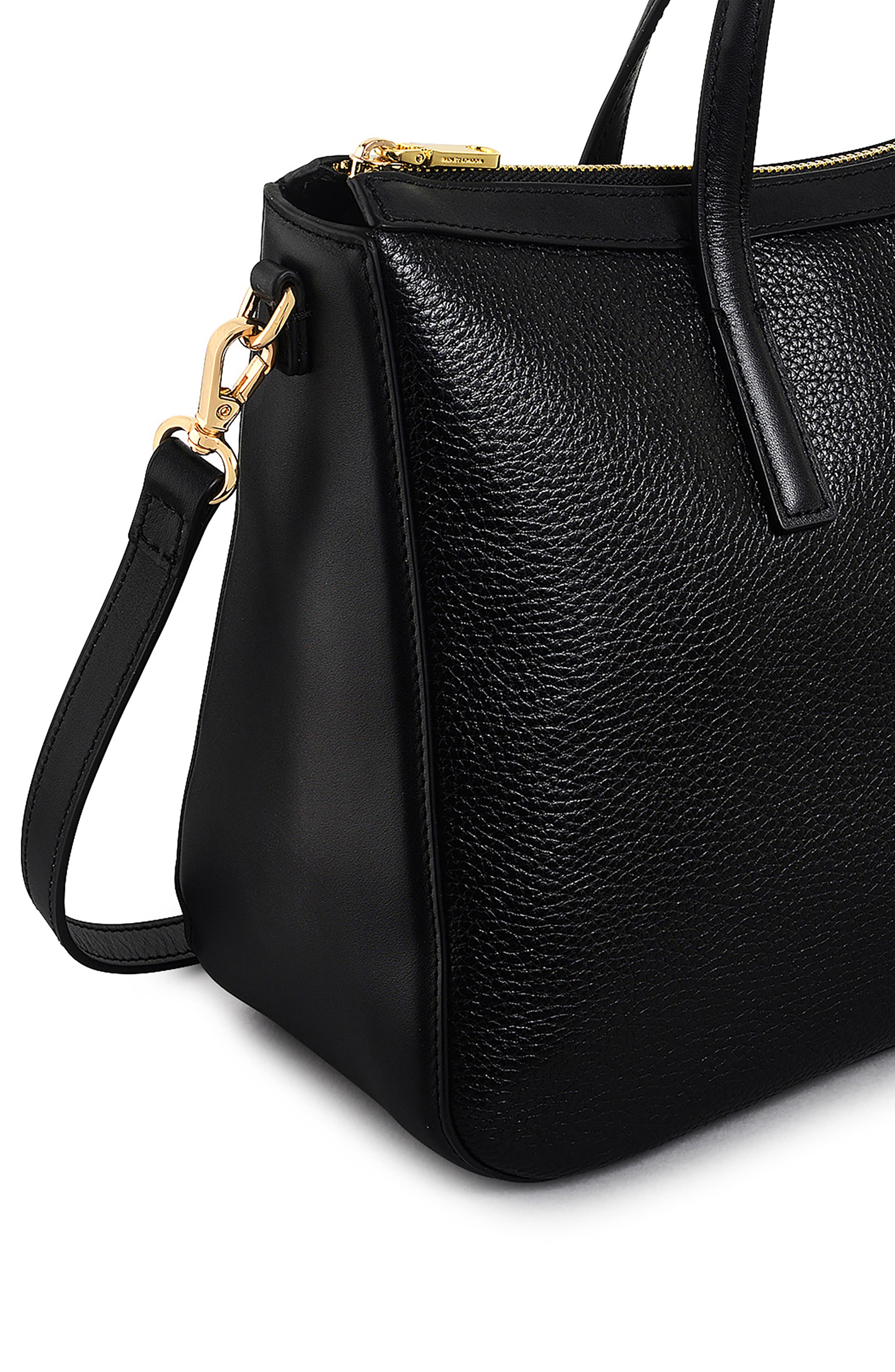 Radley Longford Lane Medium Satchel Bag, Alternate, color, Black