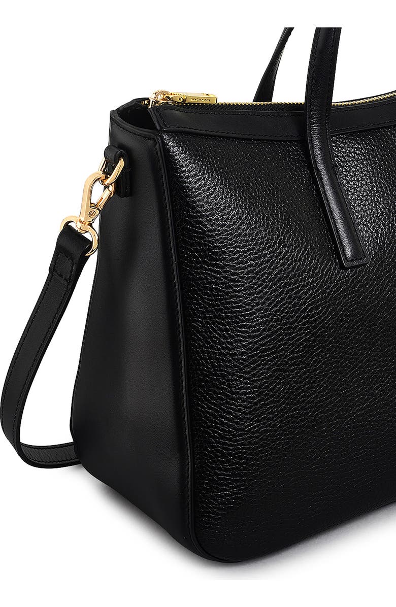 Radley Longford Lane Medium Satchel Bag, Alternate, color, Black