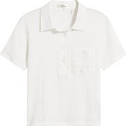 FRAME The Caddy Stretch Linen Polo