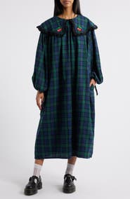 Dressed in Lala Magic Maker Long Sleeve Plaid Maxi Dress
