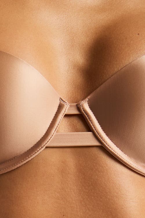 Negative Underwear Glacé Strapless Bra In Brown