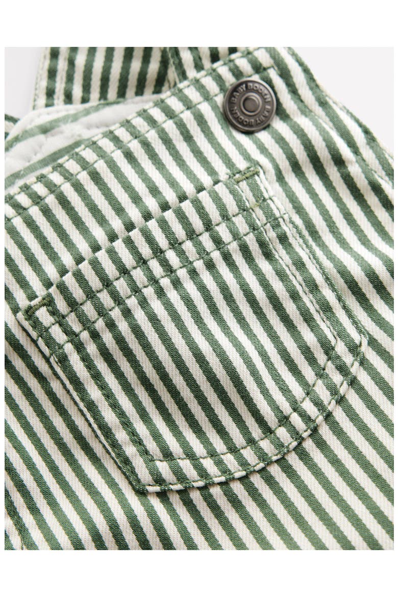 Kids' Ticking Stripe Overalls, Alternate, color, GREEN STRIPE