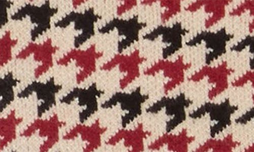 Love By Design Hannah Strapless Houndstooth Top In Multi