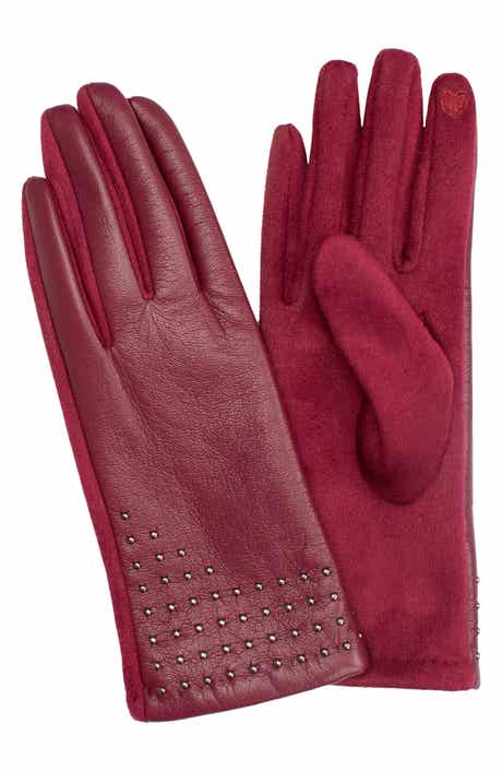 Faux Leather Gloves