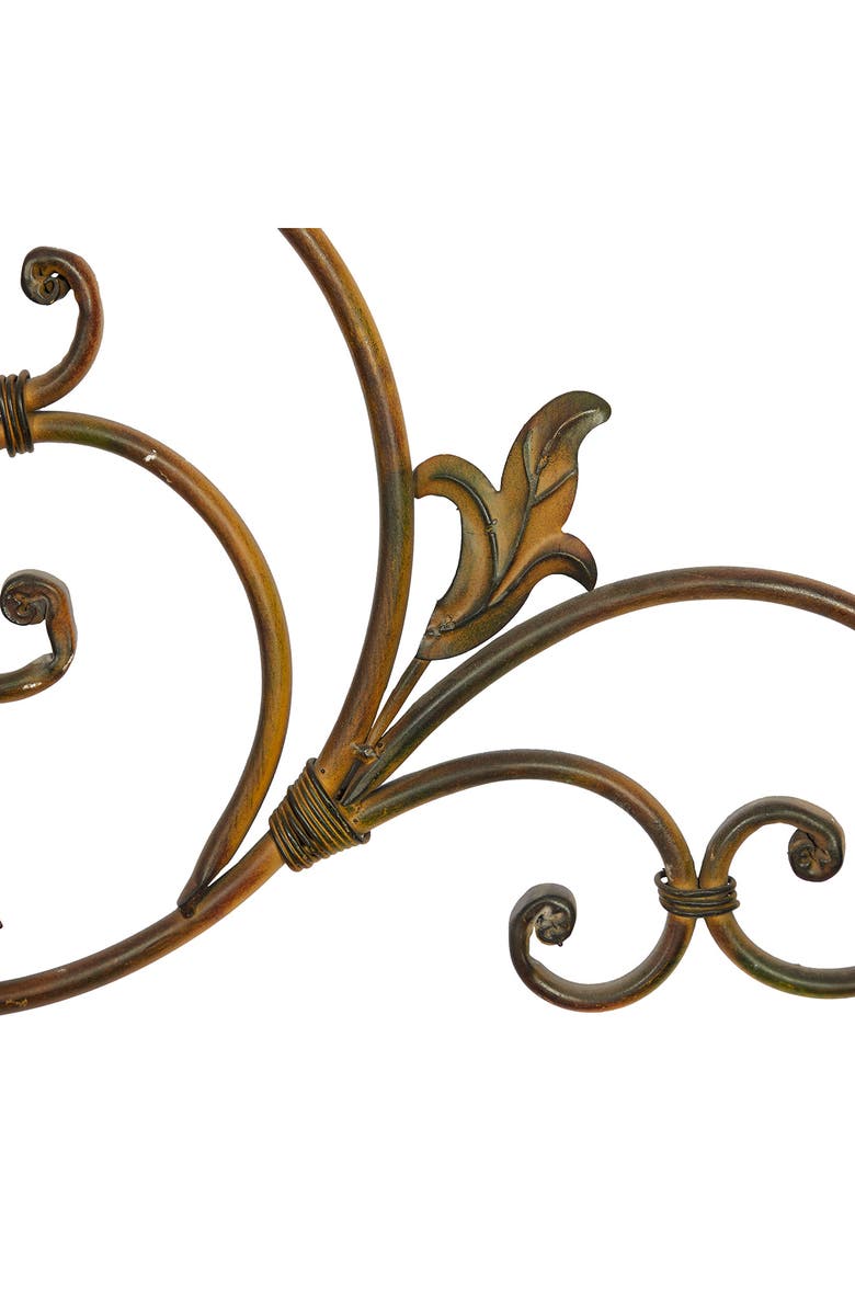 SONOMA SAGE HOME Goldtone Metal Scroll Wall Decor with Embossed Detail, Alternate, color,