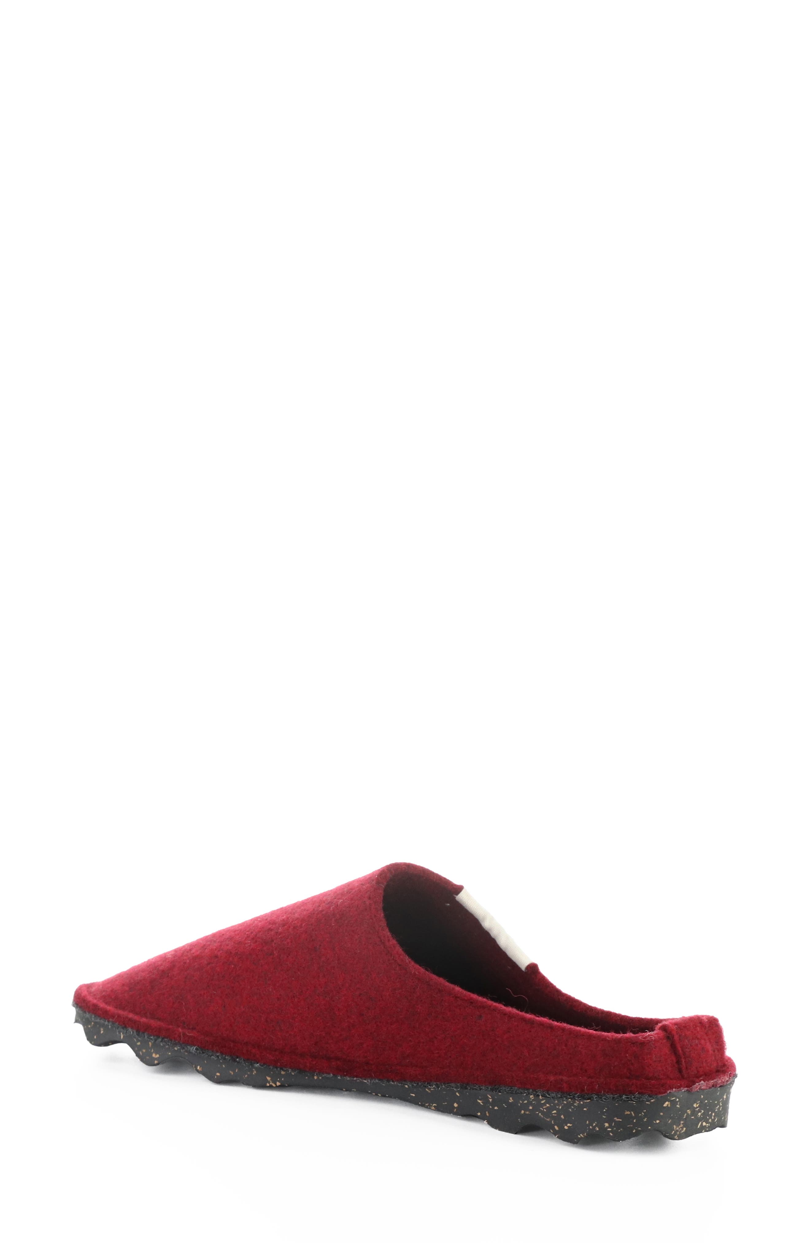 Natura Wool Felt Mule, Alternate, color, MERLOT