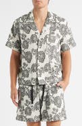 RIZORT Nathan Floral Cotton & Viscose Blend Camp Shirt