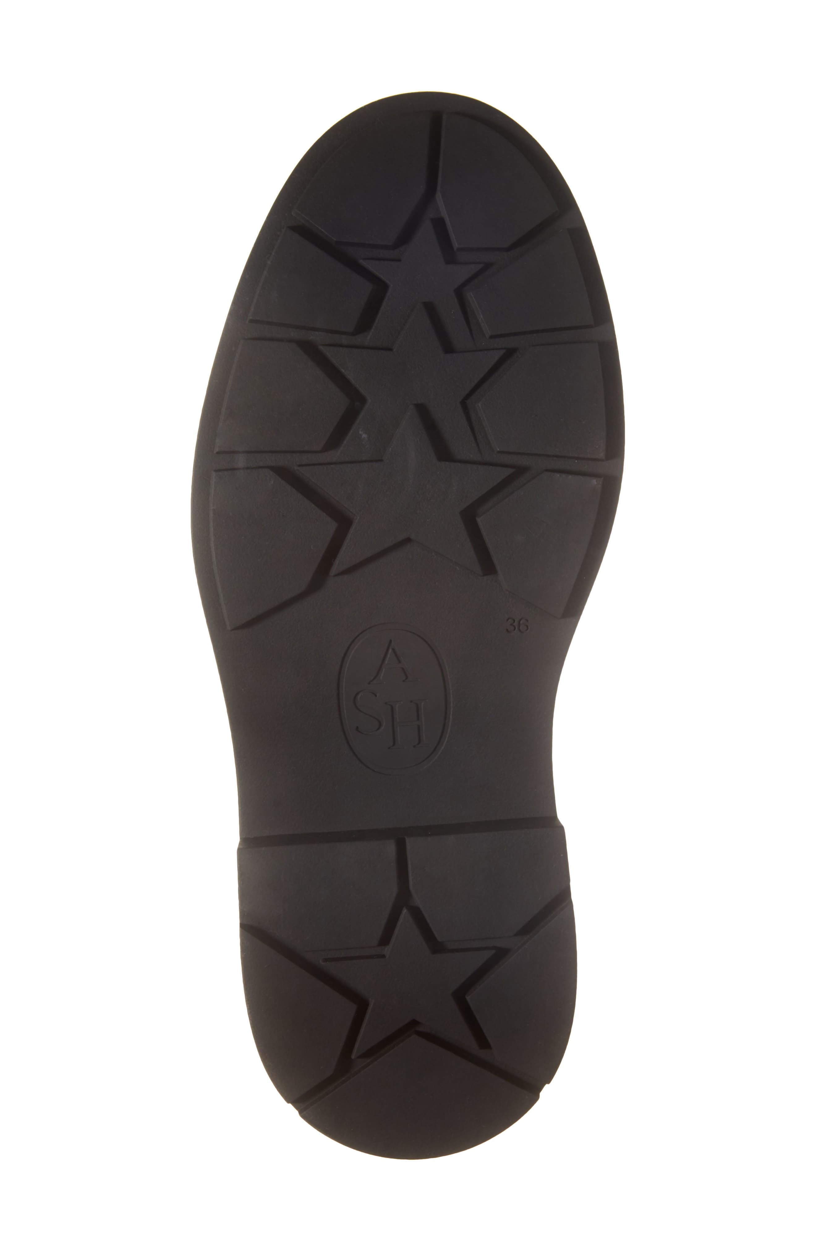 Medusa Lug Sole Loafer, Alternate, color, BLACK