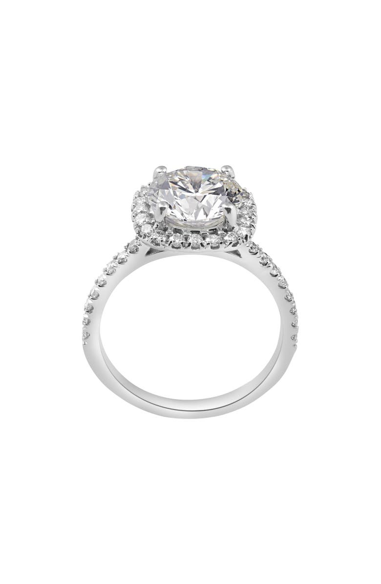 Bliss Diamond Certified 3 1/2Ct Cushion Halo Diamond Engagement Ring 14k Gold or Pt Lab Grown, Alternate, color,