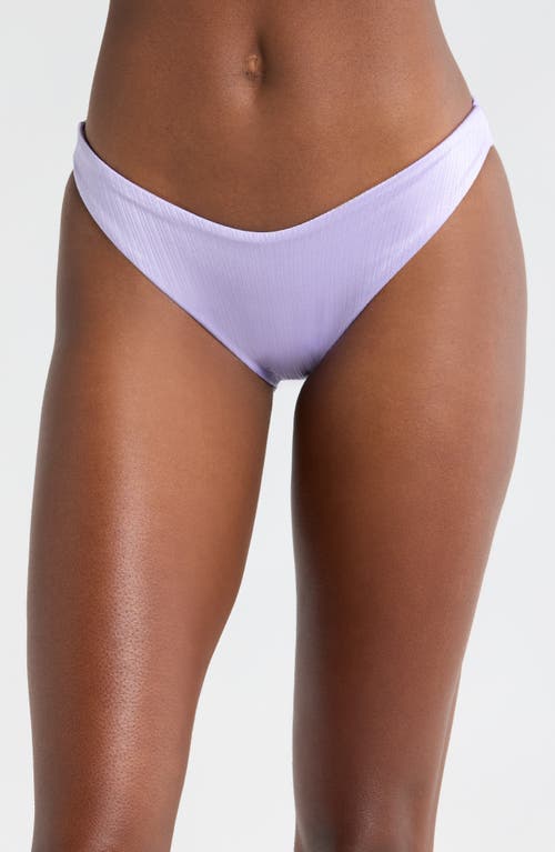 Maaji Lavander Wisteria Splendour High Cut Reversible Bikini Bottoms in Lavender 