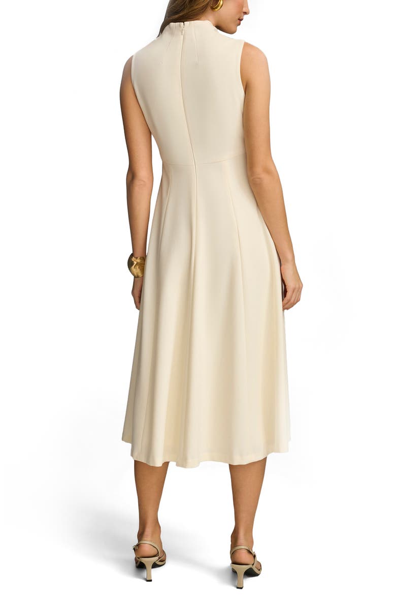 Cowl Neck Sleeveless Dress, Alternate, color, CREAM