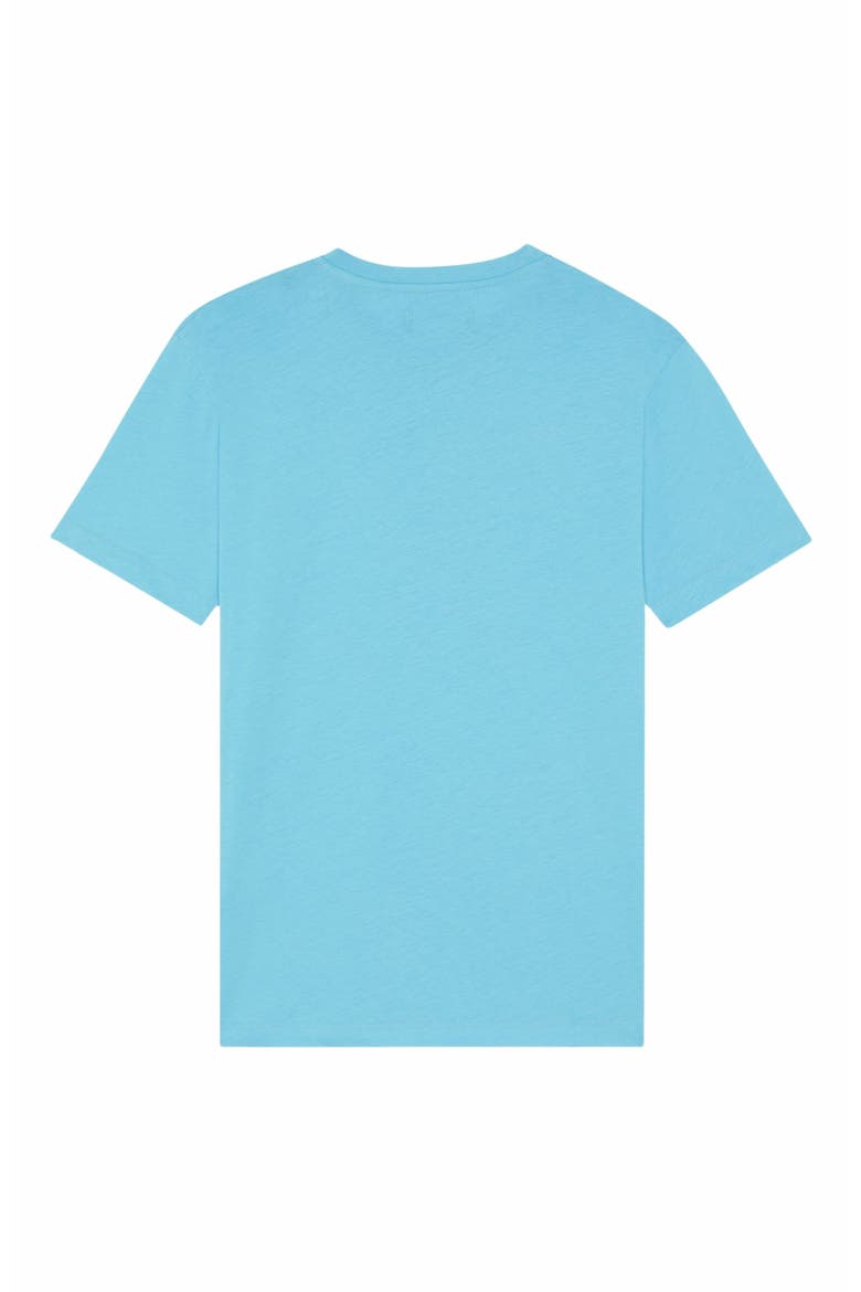 Men's Gummy Logo Cotton T-Shirt, Alternate, color, TOPAZE BLEUE