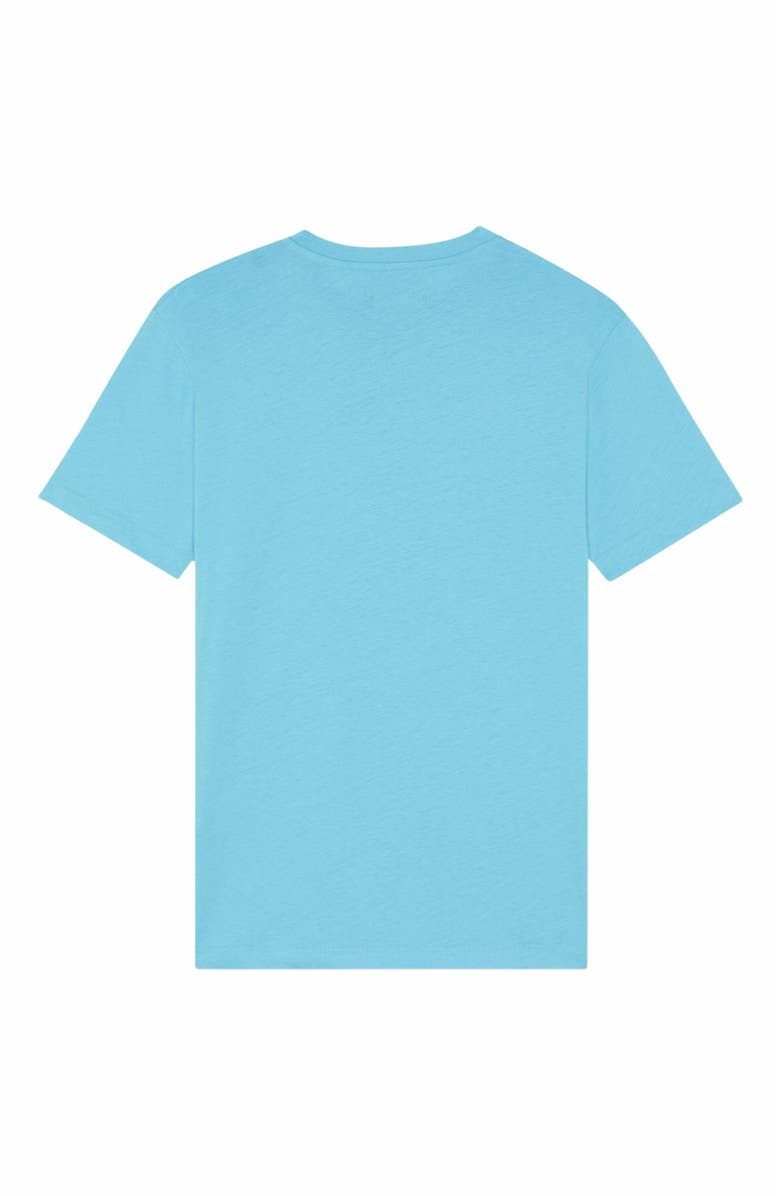 Vilebrequin Men's Gummy Logo Cotton T-Shirt, Alternate, color, Topaze Bleue