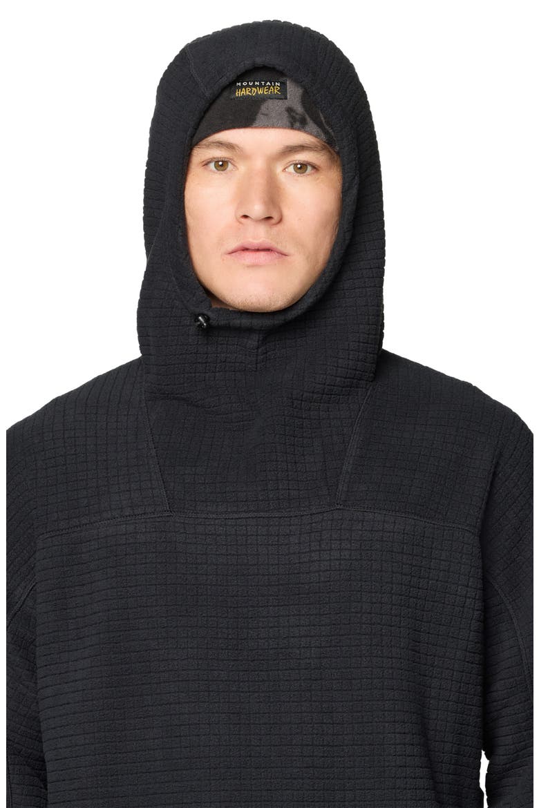 Summit Grid Big Grid Hoodie, Alternate, color, BLACK