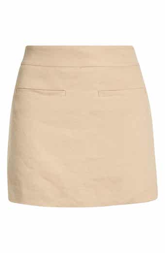 Veronica Beard Alvara Linen Blend Miniskort