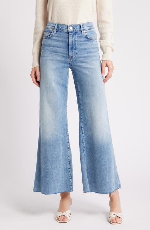 Le Palazzo High Waist Crop Wide Leg Jeans