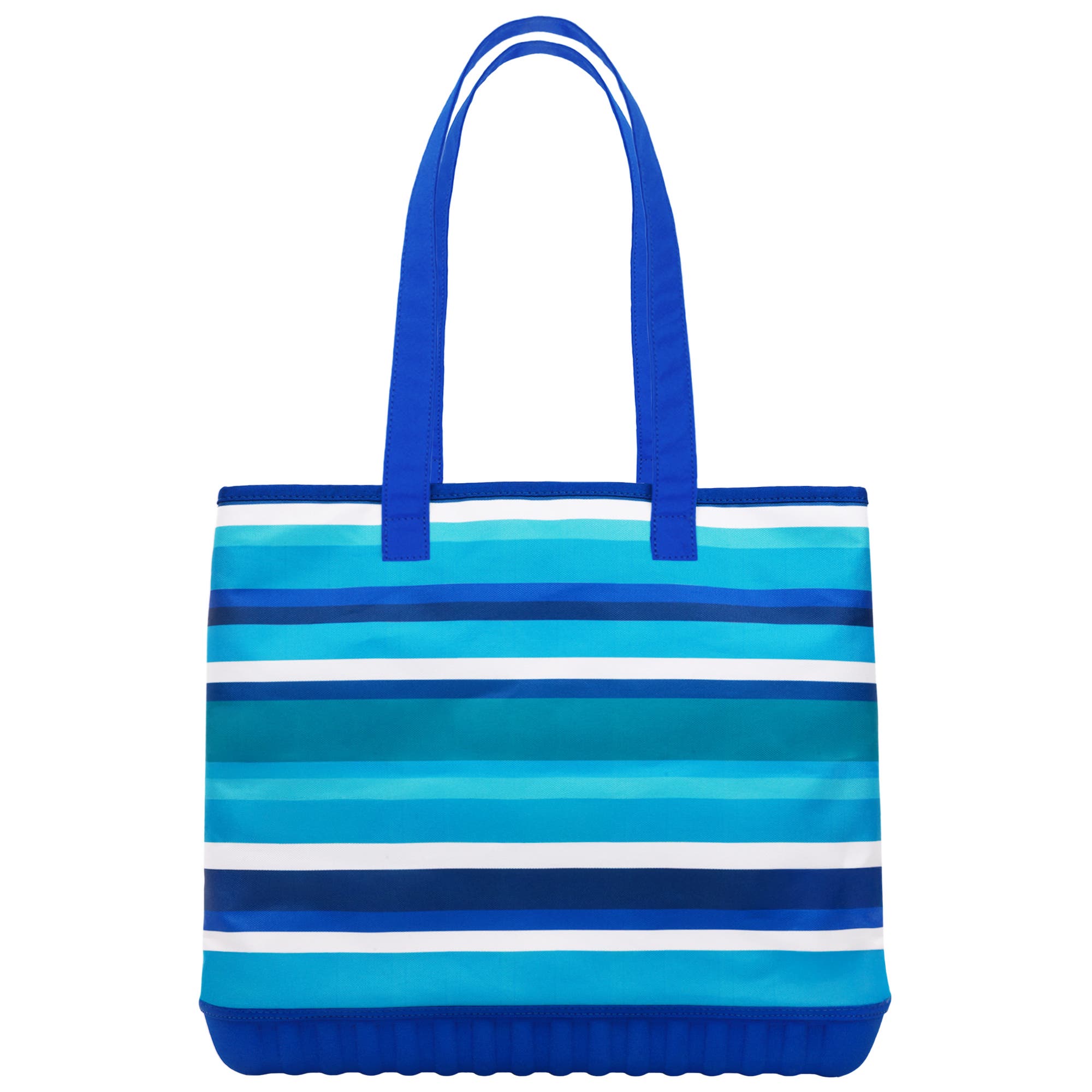 Tommy Bahama Water-Repellent Tote with Pouch Ocean Stripe Print, Alternate, color, Navy