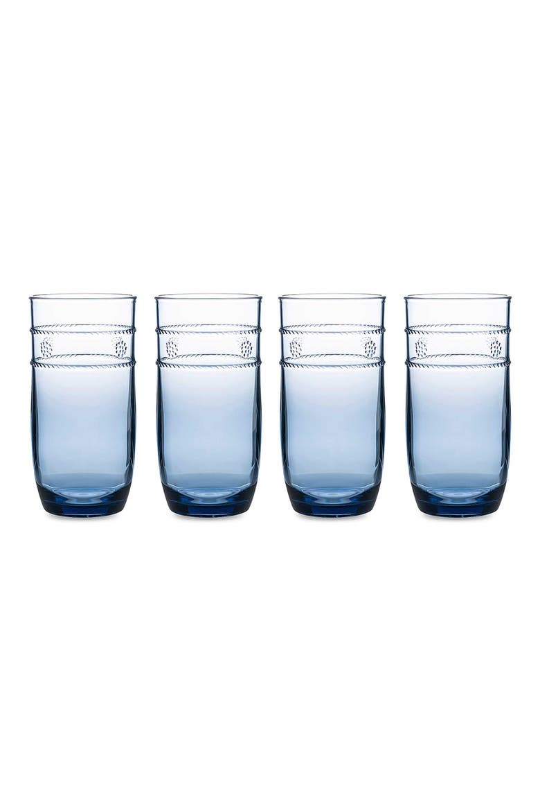 Isabella Set of 4 Acrylic Large Tumblers, Main, color, BLUE
