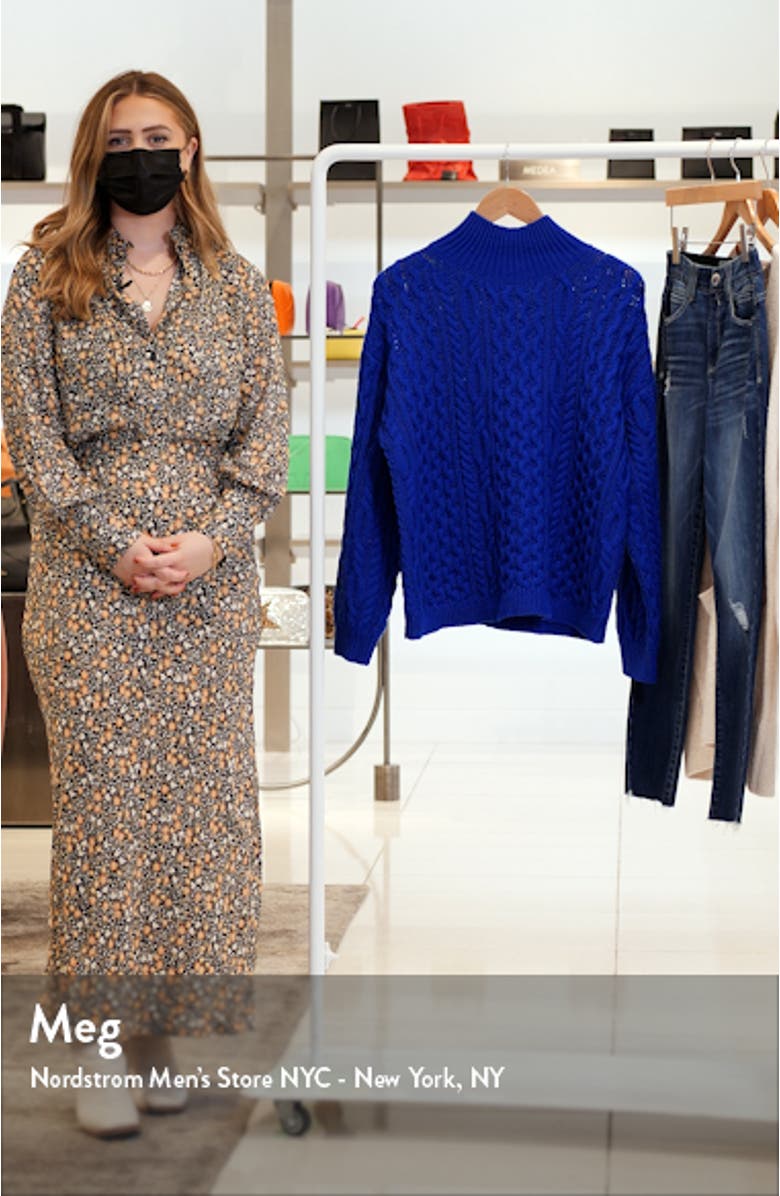 Oversize Cable Knit Sweater, sales video thumbnail