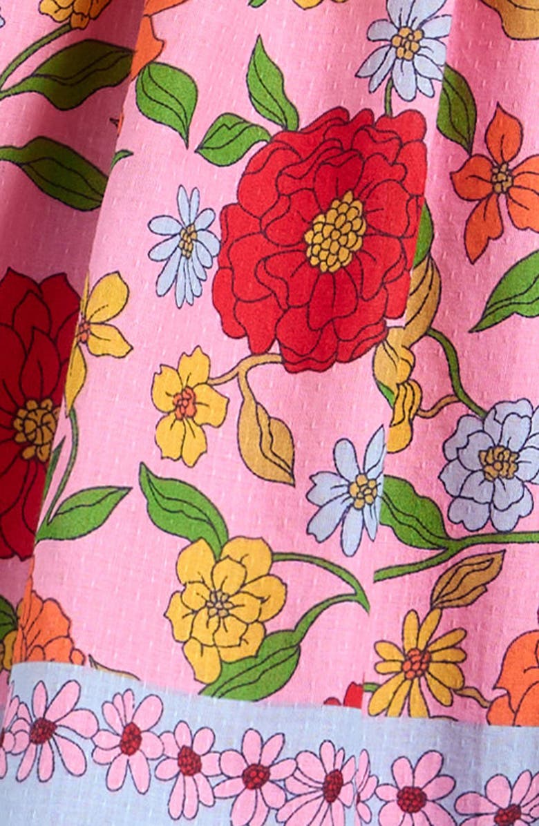 Mini Boden Kids' Madeline Floral Cotton Dress, Alternate, color, Pink Floral