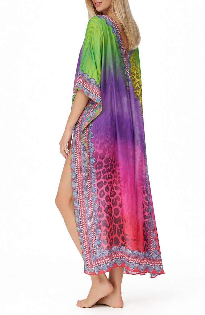 RANEES Ombré Mixed Print Longline Duster, Alternate, color, Pink