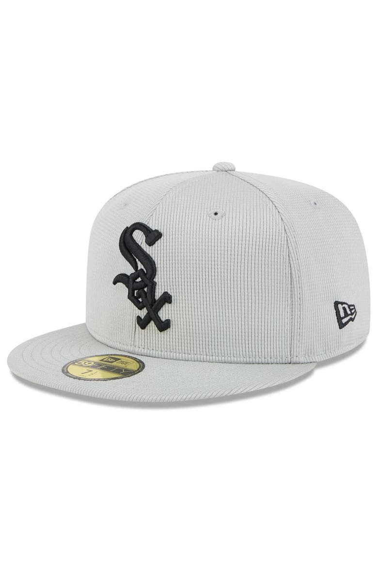 Men's New Era  Gray Chicago White Sox 2025 Spring Training 59FIFTY Fitted Hat, Alternate, color, Gray