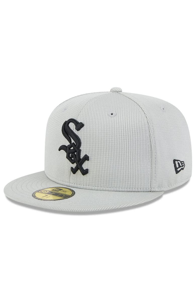 New Era Men's New Era Gray Chicago White Sox 2025 Spring Training 59FIFTY Fitted Hat, Alternate, color, Gray