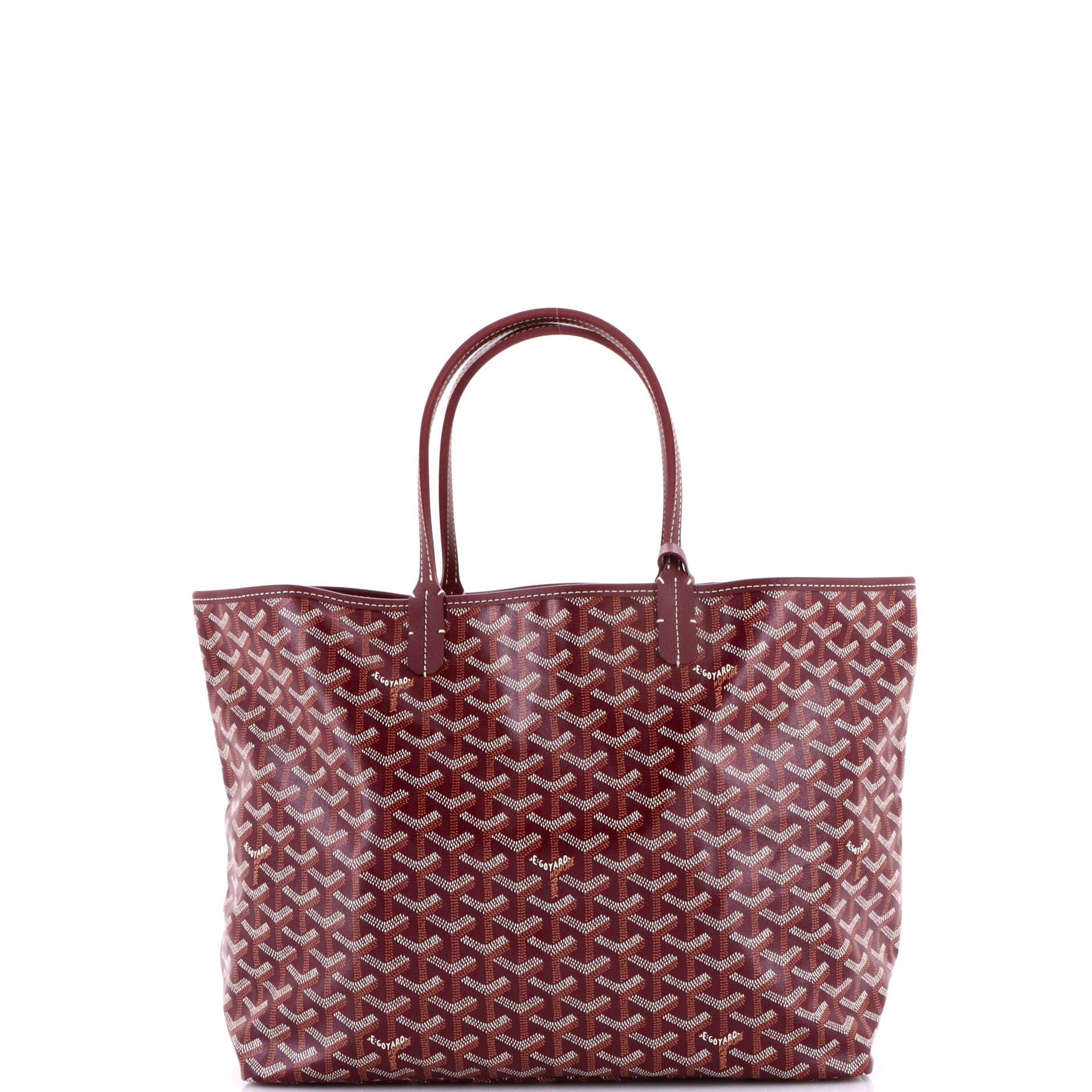 Pre-Owned Goyard Saint Louis Tote Coated Canvas PM, Alternate, color, Red