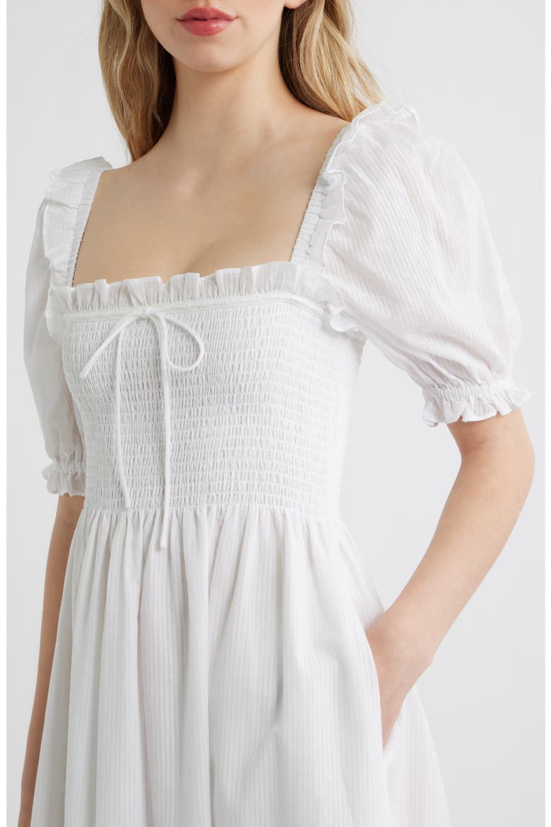 The Scarlett Nap® Fit & Flare Midi Dress, Alternate, color, WHITE