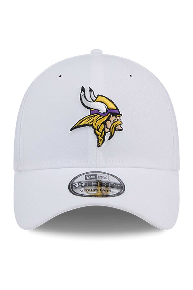 Men's New Era White Minnesota Vikings Main 39THIRTY Flex Hat, Alternate, color, White
