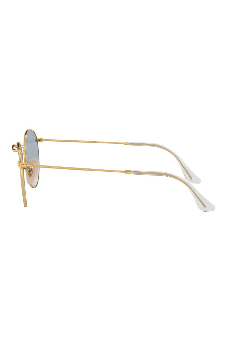 50mm Small Gradient Round Sunglasses, Alternate, color, GOLD