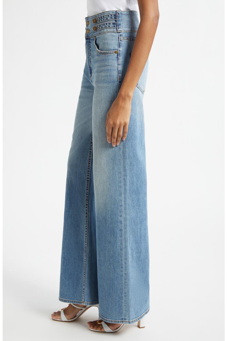 Liv High Waist Wide Leg Jeans, Alternate, color, LIGHT WASH