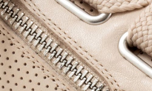 Eos Footwear Jovi Perforated Leather Sneaker In Birch