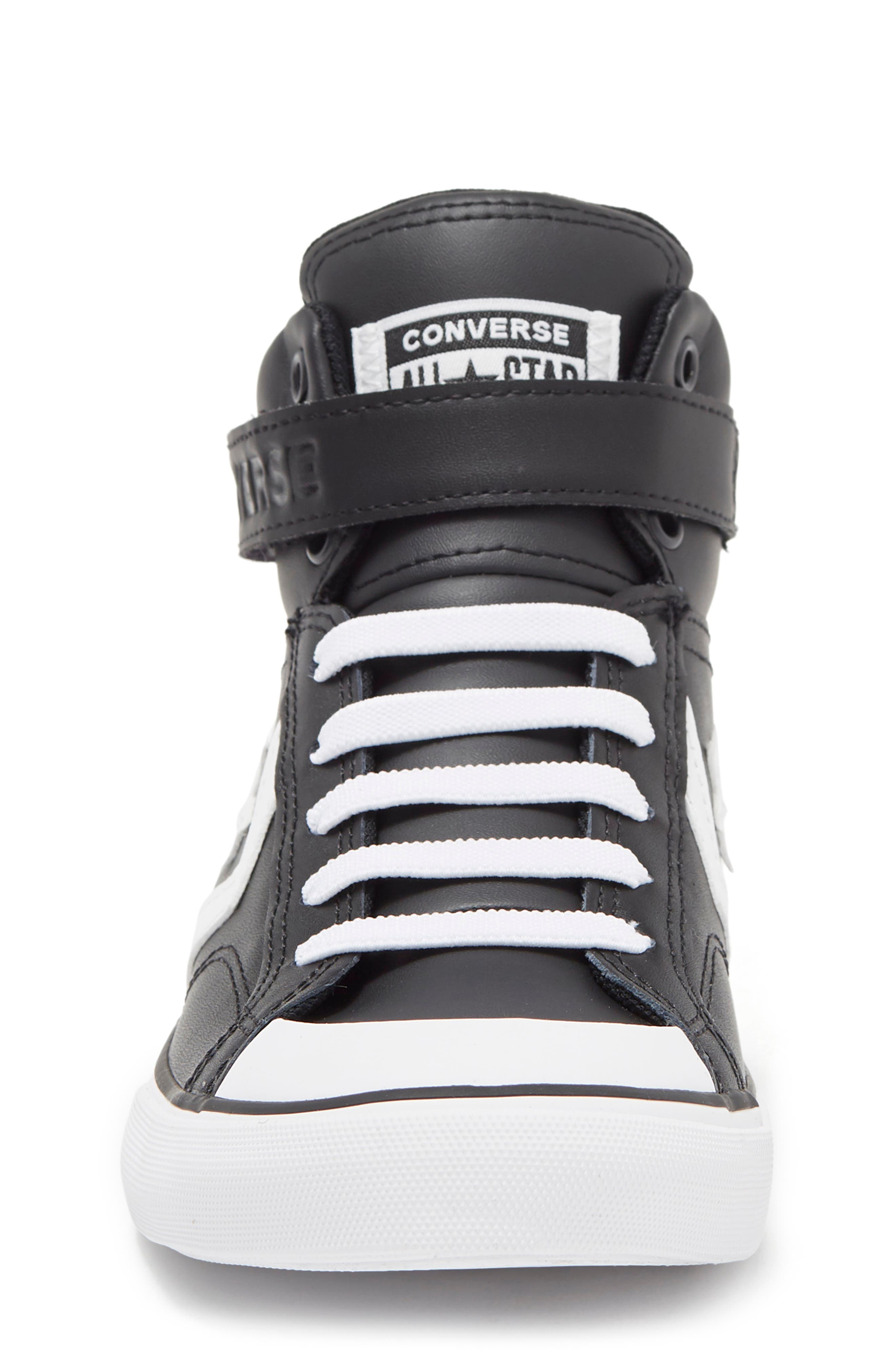 Converse Kids' Pro Blaze High Top Sneaker, Alternate, color, Black/ White/ White