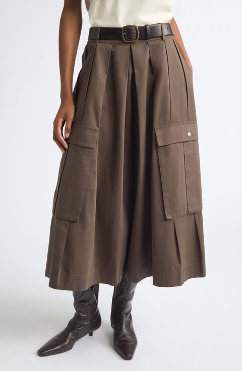 Tristan Pleated Cotton Culottes