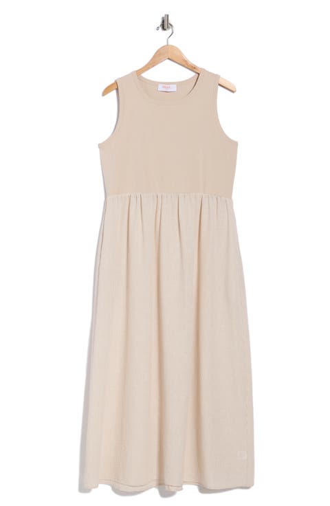 Mixed Media Midi Dress
