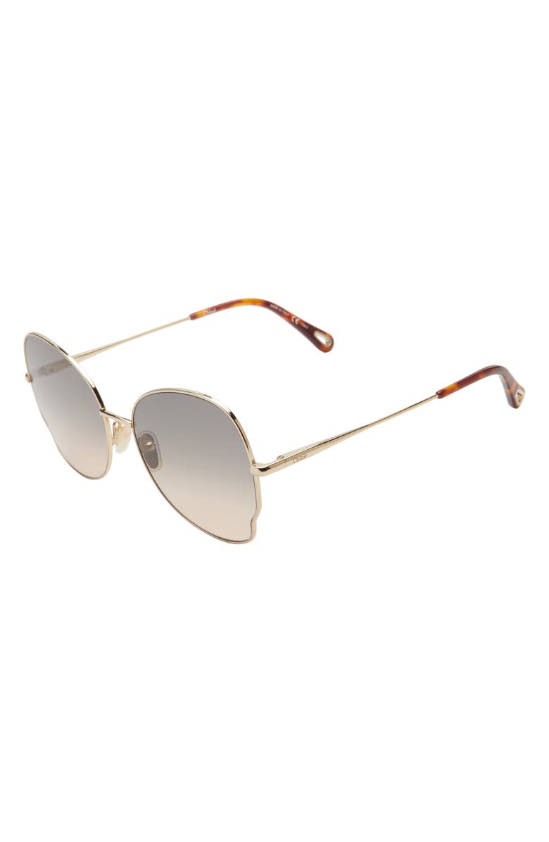 Chloé 59mm Butterfly Sunglasses, Alternate, color, 