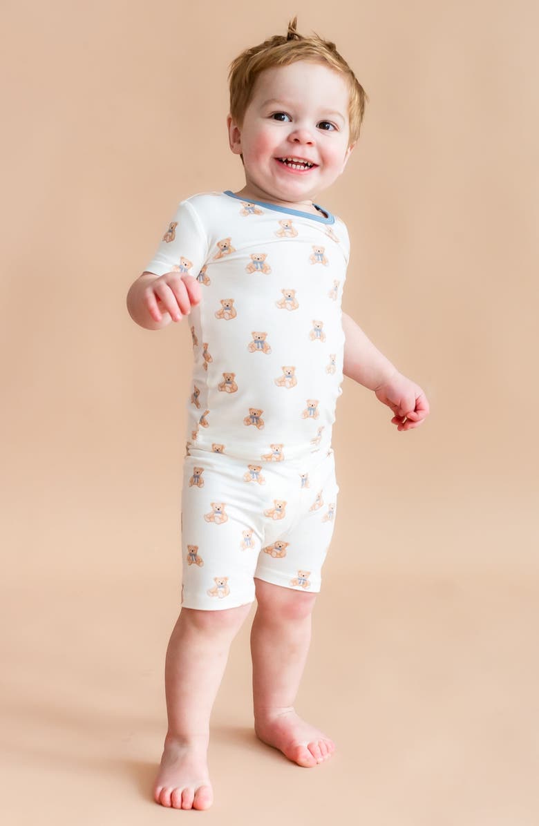 Kyte BABY Kids' Fitted Two-Piece Pajamas, Alternate, color, Teddy Bear