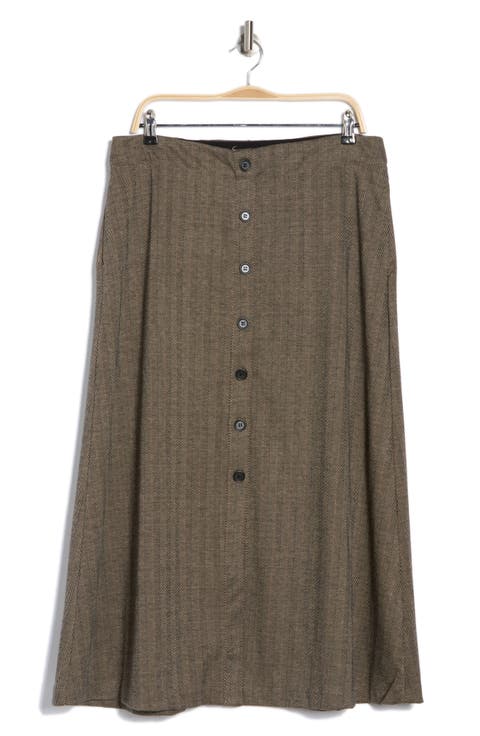 Front Button Boot Skirt