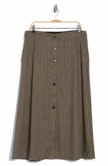 Front Button Boot Skirt
