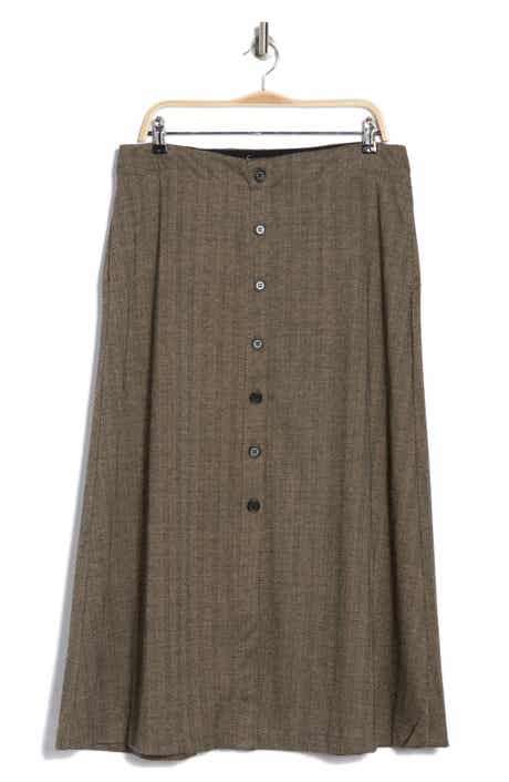 Front Button Boot Skirt