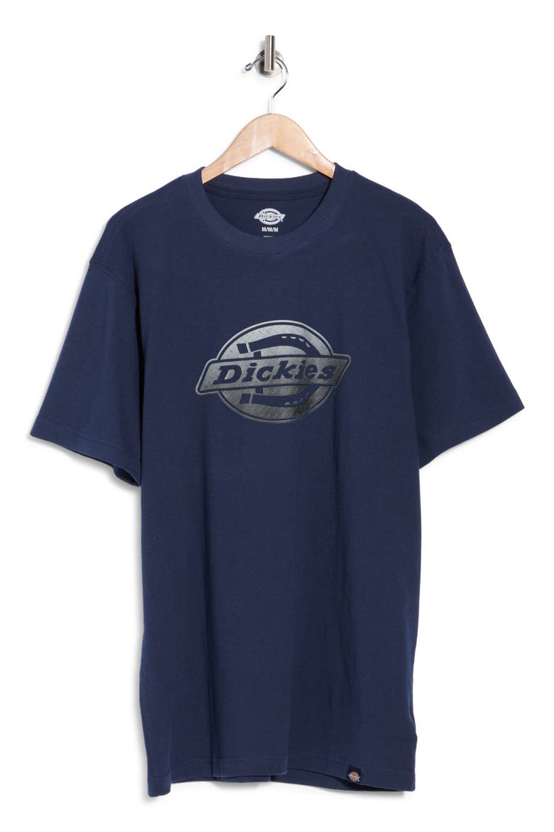 Logo Cotton Graphic T-Shirt, Main, color, BLACK IRIS