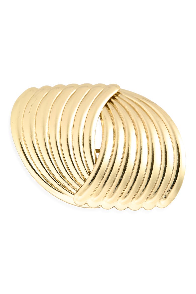 Textured Brooch, Main, color, GOLD