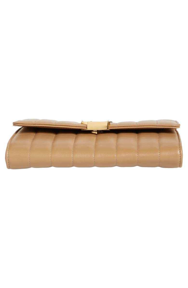 Saint Laurent Small Vicky Leather Wallet on a Chain, Alternate, color,