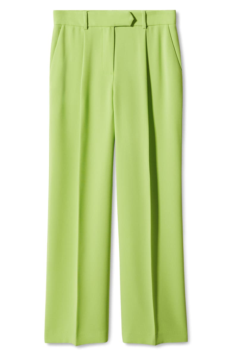 MANGO Pleat Front Wide Leg Pants, Alternate, color, 