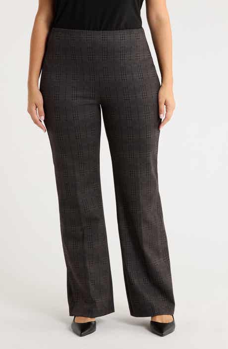 Lysse Plaid High Waist Ponte Knit Pants