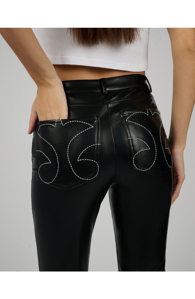 WeWoreWhat Low Rise Western Pant, Alternate, color, Black