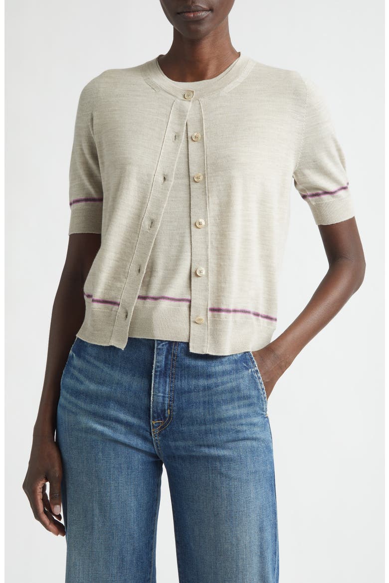 Brae Sleeveless Merino Wool & Cashmere Sweater, Main, color, NATURAL COLOURWAY