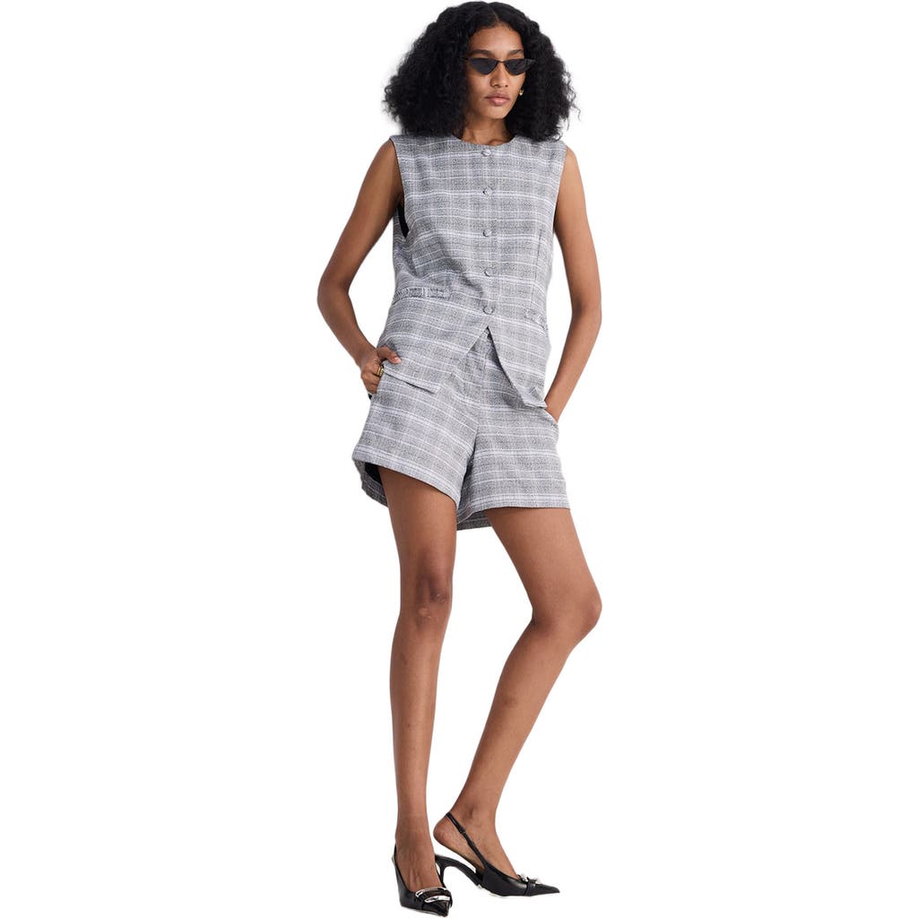 Reistor Cotton Tweed Vest Jacket in Steel Breeze  product